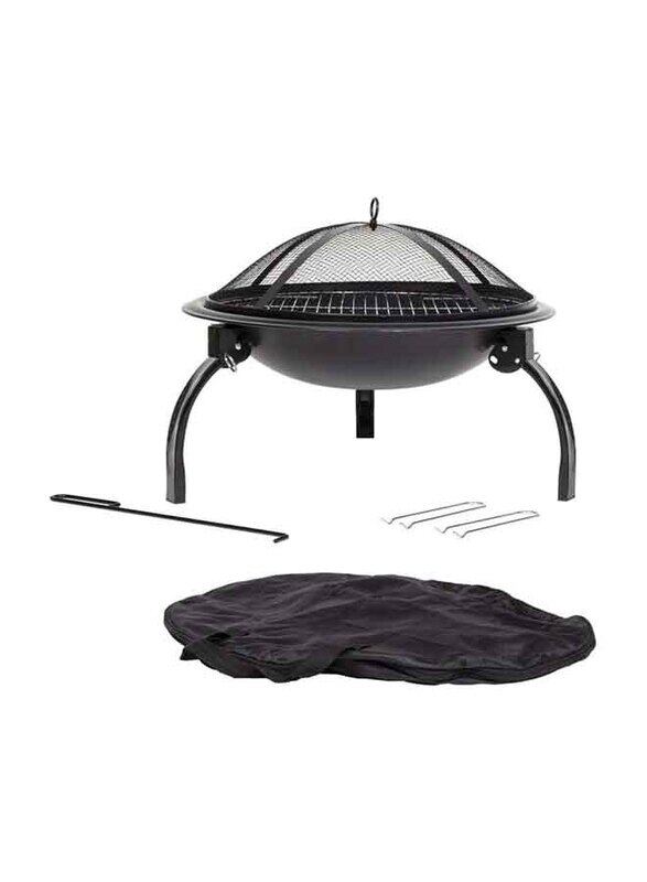 

800 Firewood Camping Firepit, Black