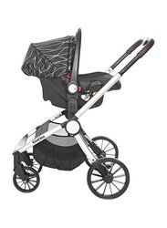 Lorelli Classic Ramona Baby Stroller, Silver Stripe