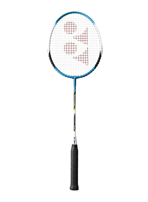 Yonex GR 340 Full Cover Badminton Racket, Blue/White