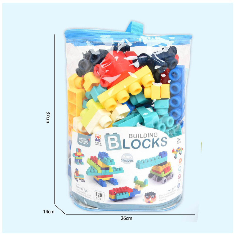 Stem Soft Buildiong Blocks, 120 Pieces, Ages 3+, Multicolour