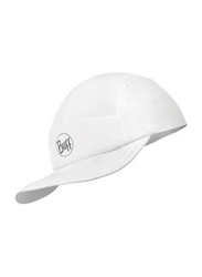 Buff Solid Run Cap for Women, One Size, White