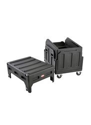 SKB Mighty Gig Rig Built-In Pedestal 14U+ Top Rack 6U Front Rack with Rear Rails, Black