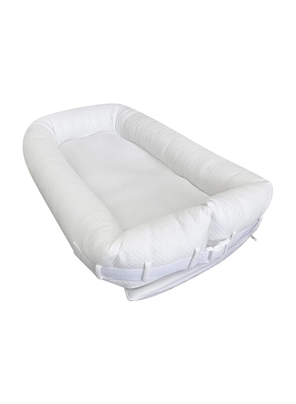 

Moon Organic Baby Nest Fabric, White