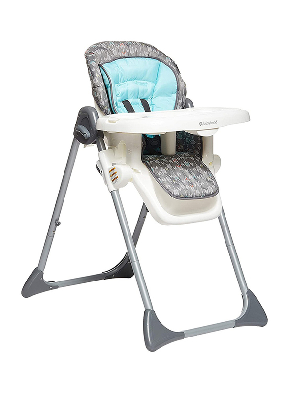 Baby Trend Sit Right Highchair, White/Blue/Grey