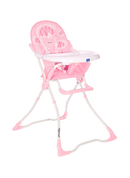 Lorelli Classic Marcel Hearts High Chair, Pink