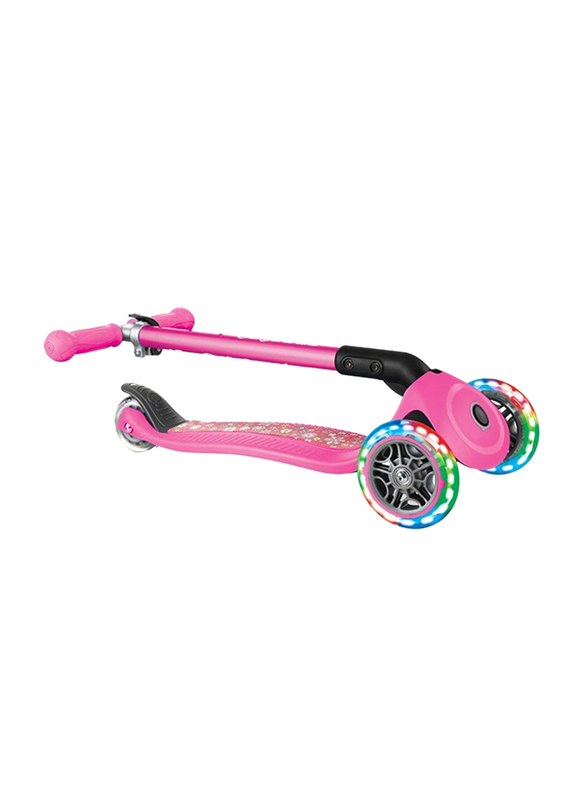 Globber Primo Foldable Fantasy Lights Scooter, Pink