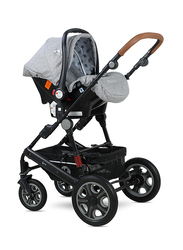 Lorelli Premium Lora Baby Stroller Set, Cool Grey Elephants