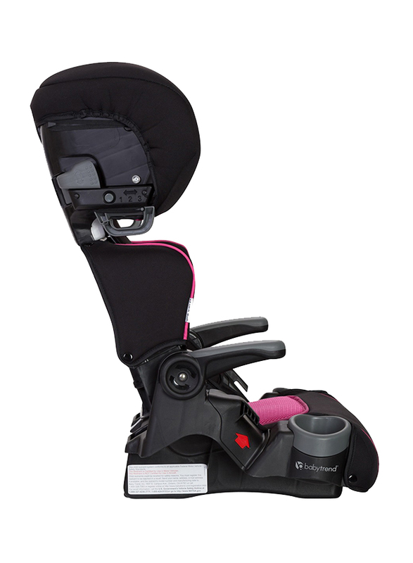 Baby Trend Yumi Forward Facing Car Seat, Black/Pink