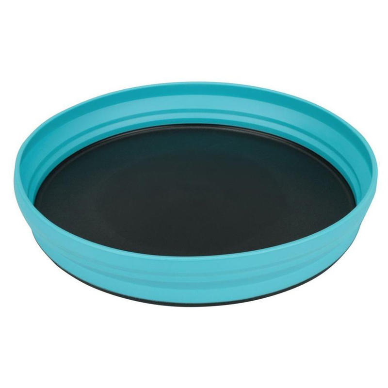 Sea to Summit 39oz Silicone Side Nylon Base Round Serving Plate, Pacific Blue
