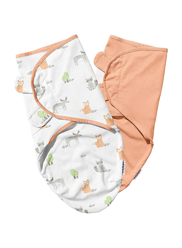 

Moon Organic Forest Swaddle, Newborn, 2 Pieces, Peach