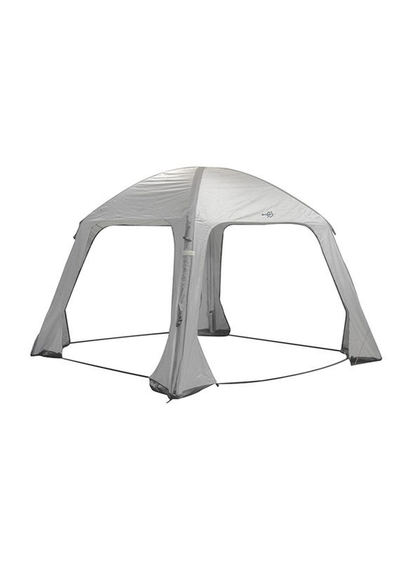 Bo-Camp Air Gazebo Inflatable Tent, 365 x 365cm, Grey