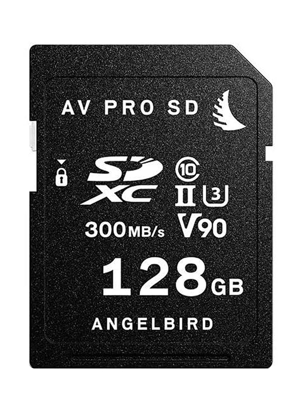 Angelbird 128GB AV Pro SD MK2 UHS-II SDXC V90 Memory Card, Black