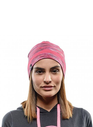 Buff Stripes Cotton Beanie Hat for Women, One Size, Wild Pink