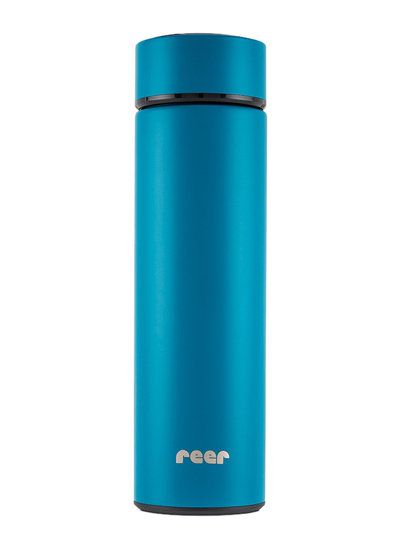 Reer Colour Design Stainless Steel Vacuum Bottle, 450ml, Petrol Blue