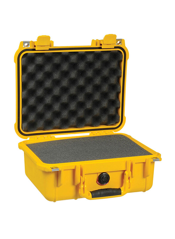 Pelican 1400 WL/WF Case with Foam, Yellow