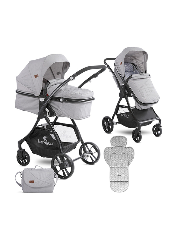 Lorelli Premium Starlight Baby Stroller, Grey