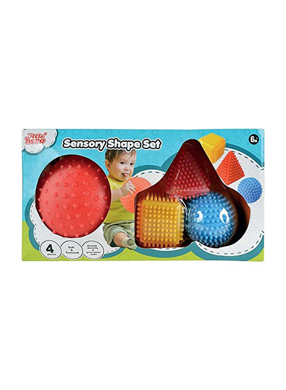

Little Hero 4-Pieces Sensory Shapes Set, Multicolour