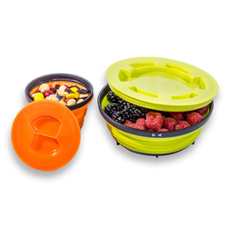 Sea to Summit Silicone X-Seal & Go Food Container Set, Large, Multicolour