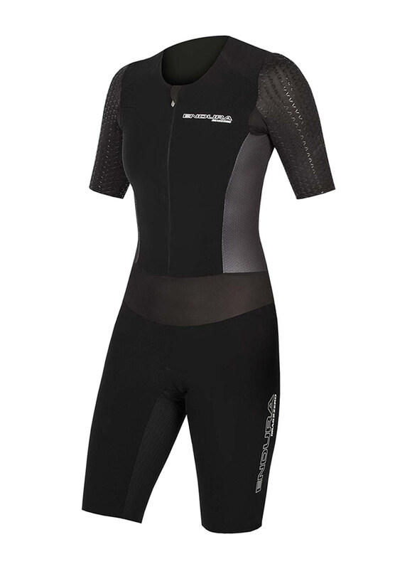 

Endura QDC D2Z Short Sleeve Tri Suit II for Women with Sst, Medium, Black