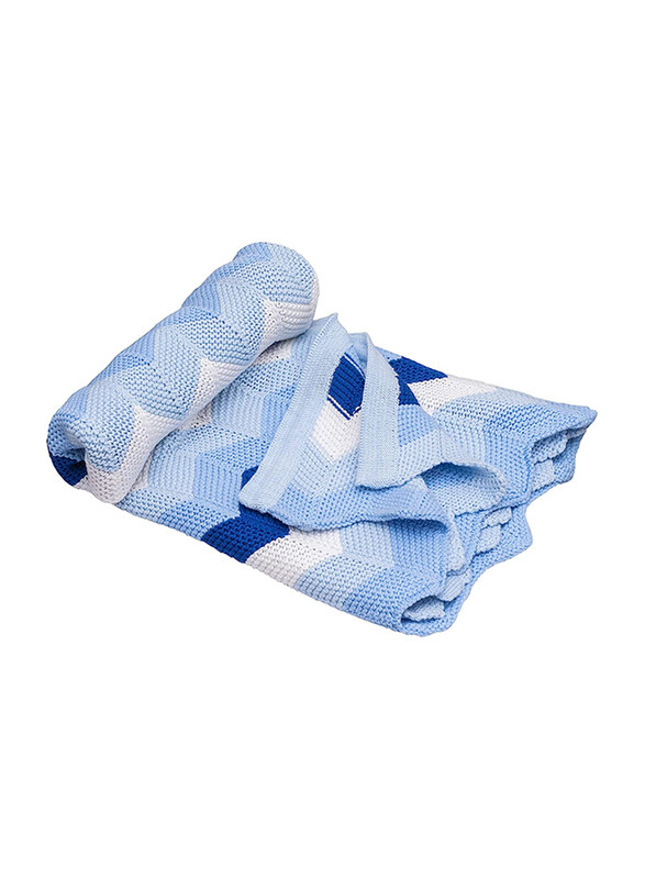 

Moon Snugly Baby Blanket, Blue