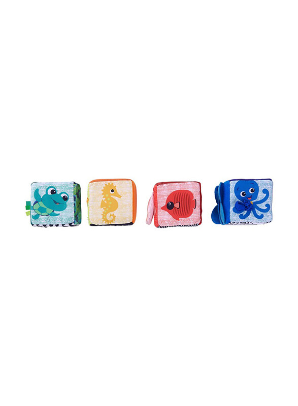 

Bright Starts Explore & Discover Soft Blocks Toys, 4 Pieces, Multicolour