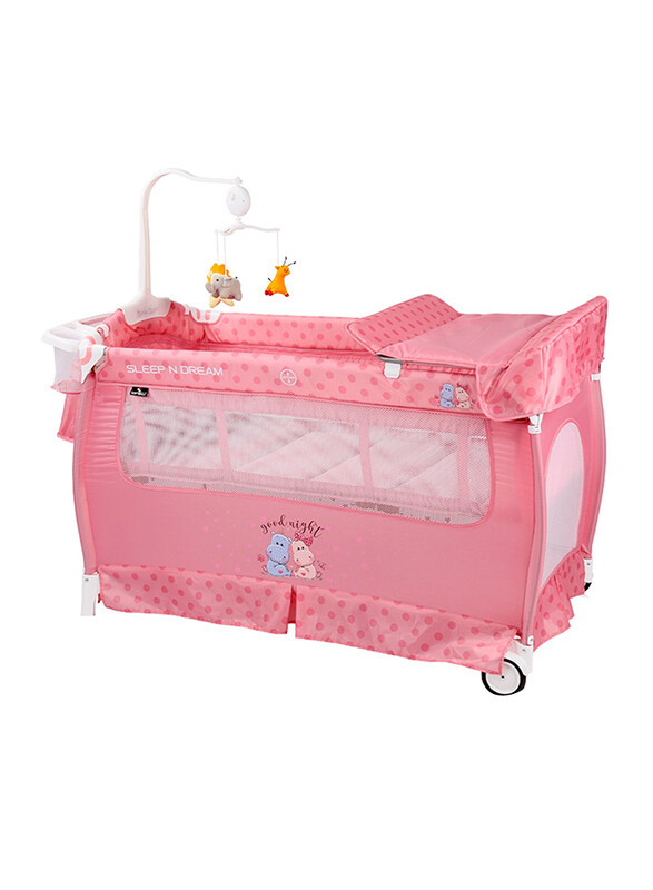 

Lorelli Classic Baby Playyard Sleep N Dream Pink Hippo