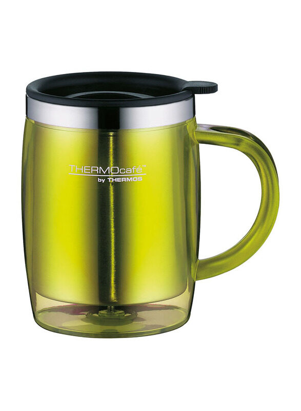 

Thermos 350ml Stainless Steel Desktop Mug, Lime Green