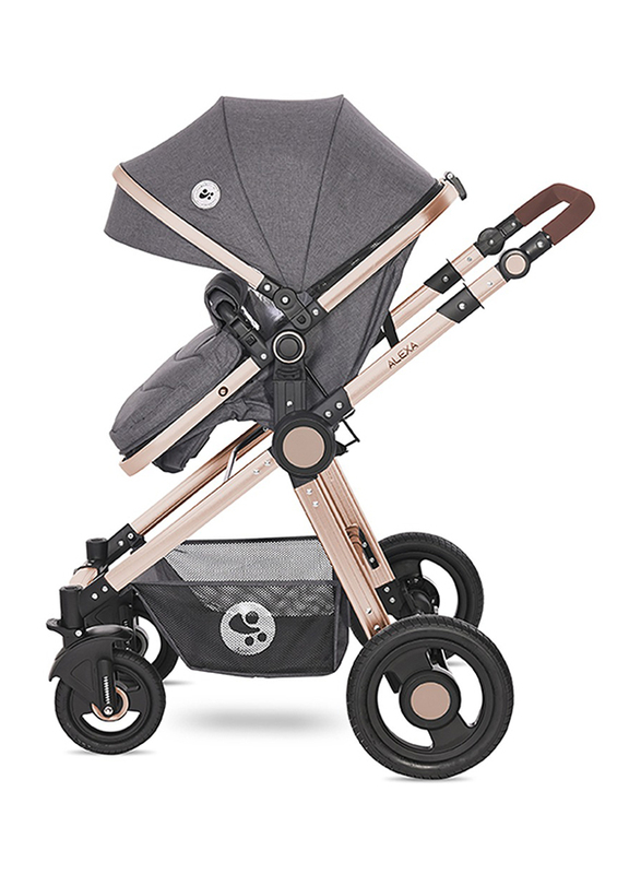 Lorelli Premium Alexa Baby Stroller Set, Luxe Black