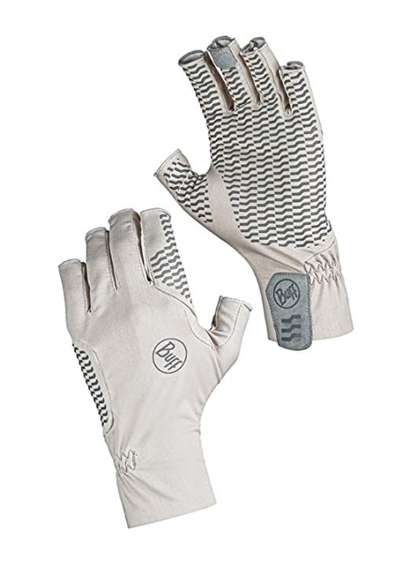 Buff Pelagic Camo Gloves, Large, Aqua Blue