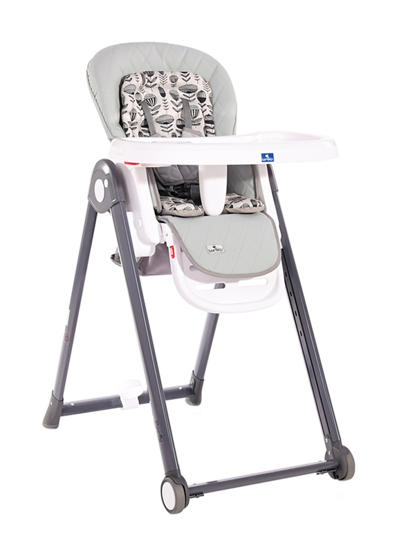 Lorelli Premium Party Cool Leather Highchair, Grey