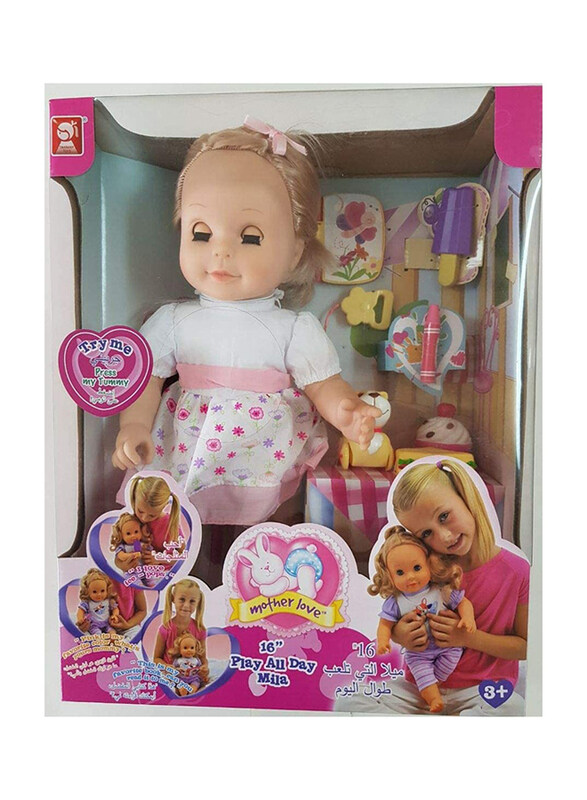 

Takmay Play All Day Mila Doll, 16 Inch, Ages 3+