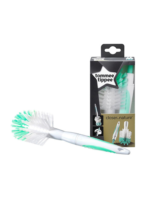 

Tommee Tippee Unisex Ai Closer to Nature Bottle and Teat Brush, White/Green