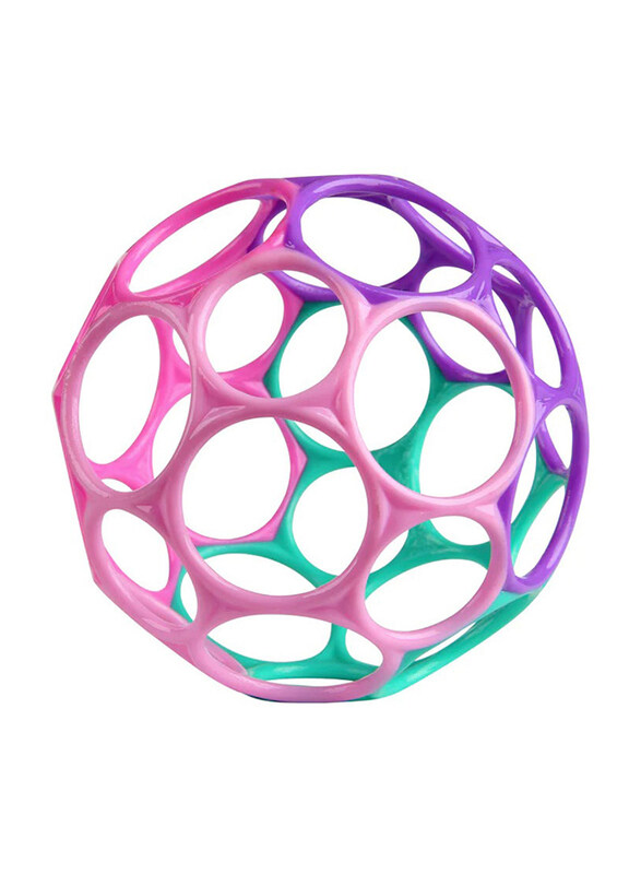 

Bright Starts Oball Classic Easy-Grasp Toy, Pink/Purple
