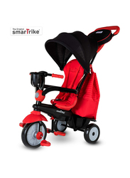سمارترايك سوينج DLX عربة الأطفال ثلاثية العجلات ، أحمر
