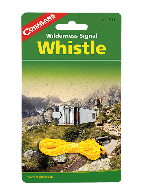 Coghlans Wilderness Signal Whistle, Silver