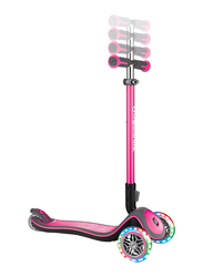 Globber Elite Deluxe Lights Scooter, Dark Pink