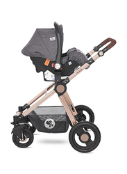 Lorelli Premium Alexa Baby Stroller Set, Luxe Black