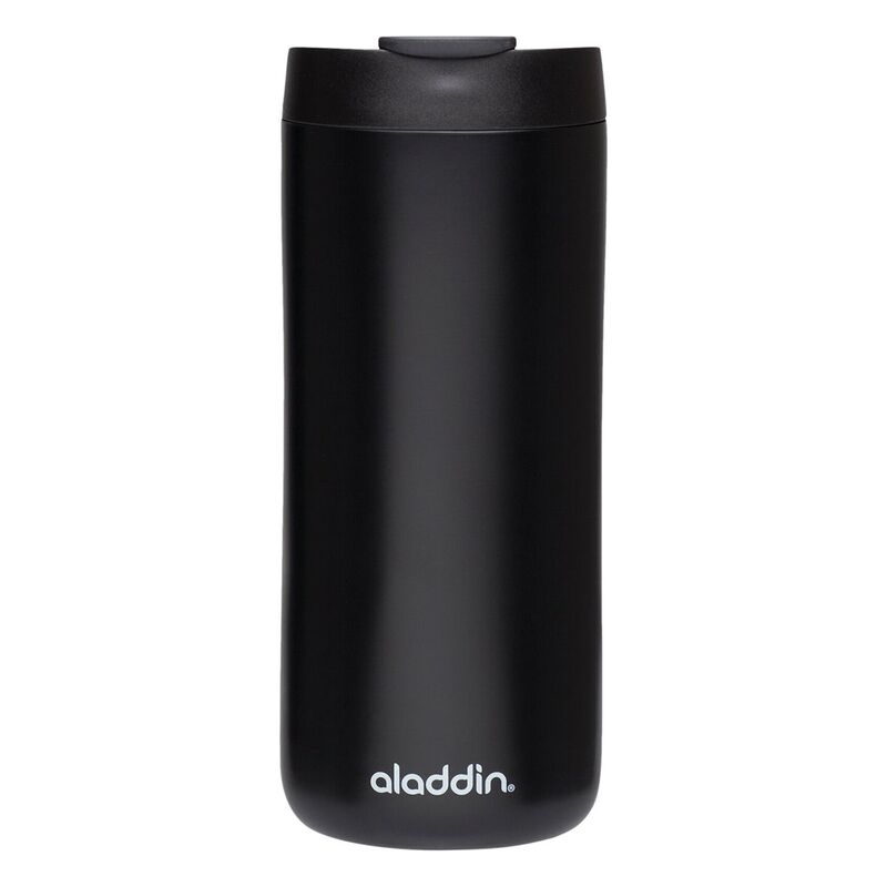 Aladdin 0.35 Litre Stainless Steel Leak-Lock Vacuum Flask, Matt Black