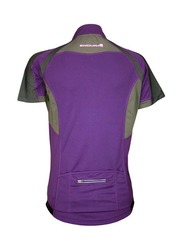 Endura Wms Short Sleeve Hummvee Jersey, Medium, Purple