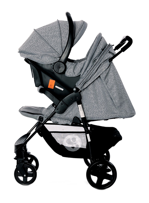 Lorelli Classic Daisy Basic Baby Stroller Set, Cool Grey