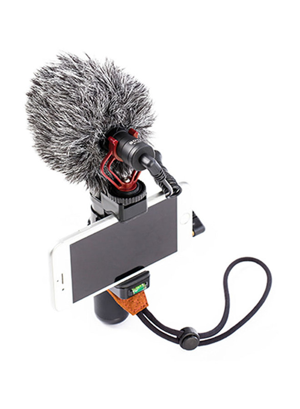 Boya Cardioid Condenser Microphone For Smartphones/DSLR Camera, Black