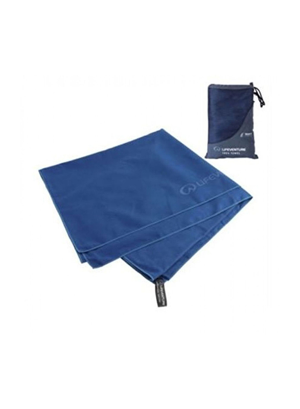 Life Venture Compact Trek Towel, 150 cm, Blue