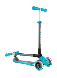 Globber Primo Foldable Lights Scooter, Teal