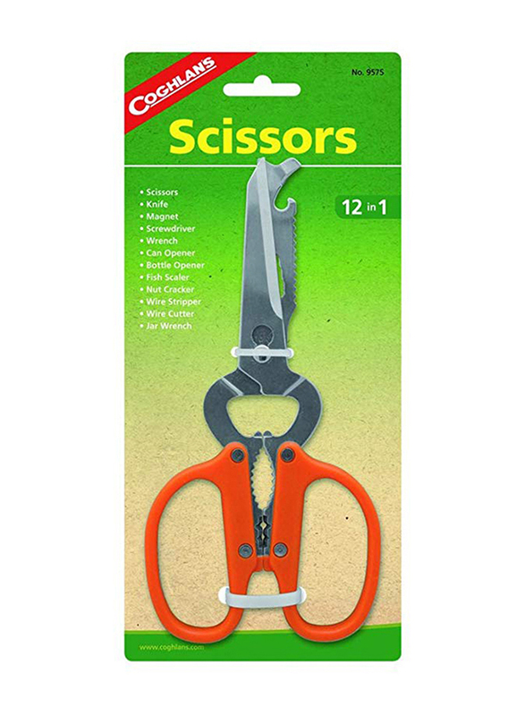 Coghlans 12-in-1 Scissors, Red