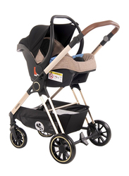 Lorelli Premium Angel 3-in-1 Baby Stroller, Beige