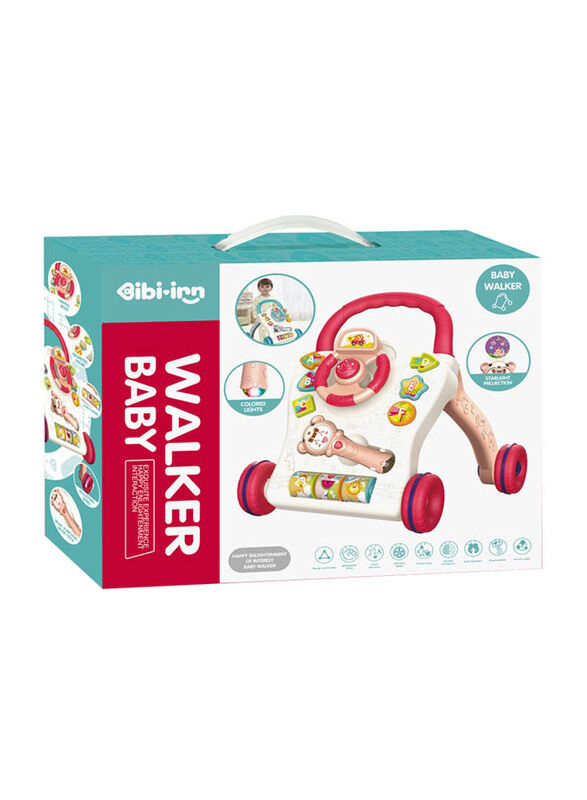 

Bibi-Irn Baby Walker with Magic Musical Light Stick, Red