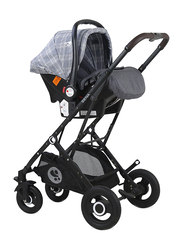 Lorelli Classic Sena Baby Stroller Set, Grey Squared