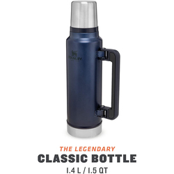 Stanley 1.4 Ltr The Legendary Classic Stainless Steel Vacuum Water Bottle, Nightfall