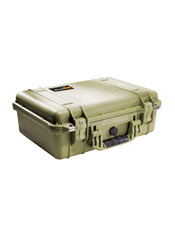 Pelican 1500 WL/WF Protector Case with Foam, OD Green