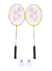 Yonex GR 505 Badminton and Shuttle Set, 4 Pieces, Multicolor